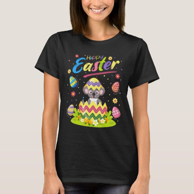 T-shirt Koala   Œuf de Pâques Koala Joyeuses Pâques (Devant)