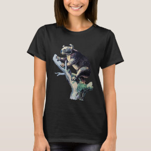 T-shirt Koala Ours Sur Une Brèche D'Arbre