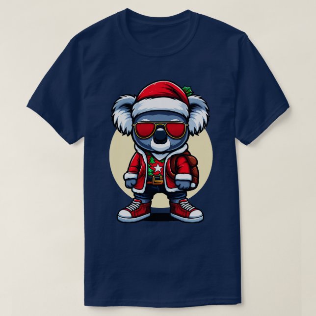 T-shirt Koala ours Xmas (Design devant)