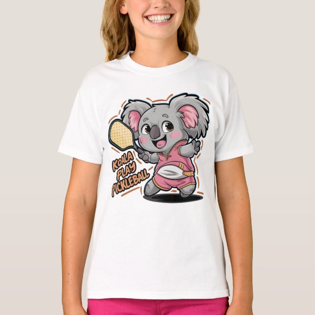 T-shirt koala play pickball (Devant)