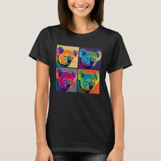 T-shirt Koala Pop Illustration Animal Colorful Femmes Homm