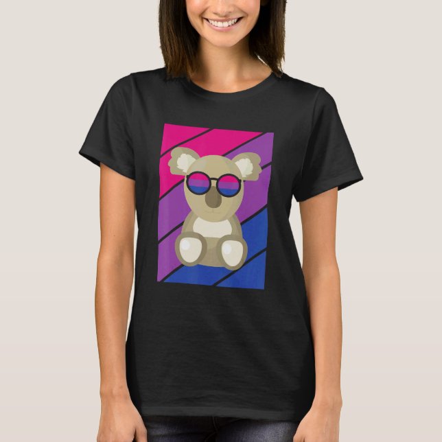 T-shirt koala Pride Bisexual Flag LGBTQ Proud Ally Pride S (Devant)