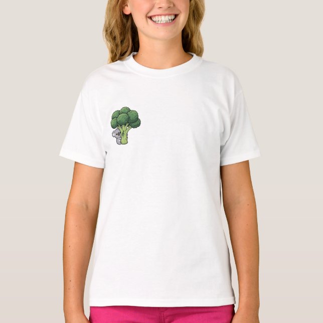 T-shirt Koala qui étreint un arbre géant de brocoli pour e (Devant)