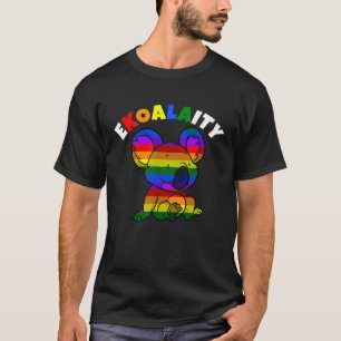 T-shirt Koala Rainbow Gay pride Drapeau E-Koala-Ity Funny