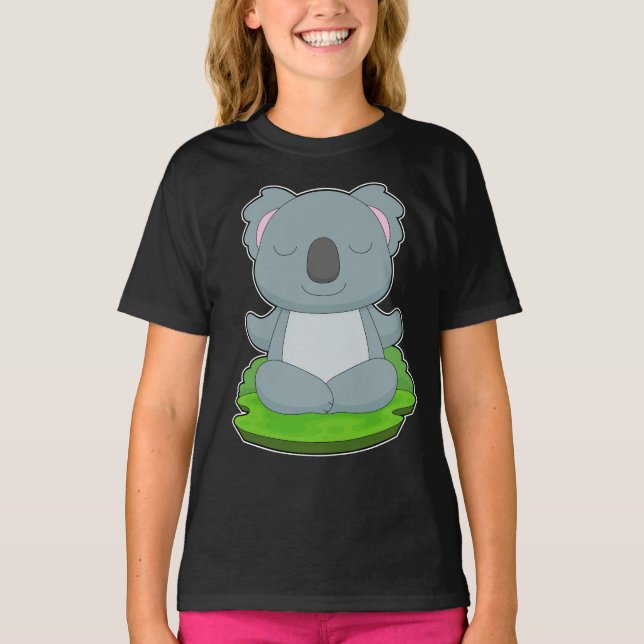 T-shirt Koala Yoga Fitness Gymnastique (Devant)