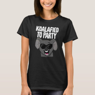 T-shirt Koalafied À Fête Femmes Mignonne Rire Koala 1