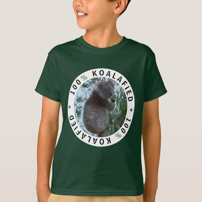 T-shirt Koalafied Cute Funny Koala dans un arbre (Devant)