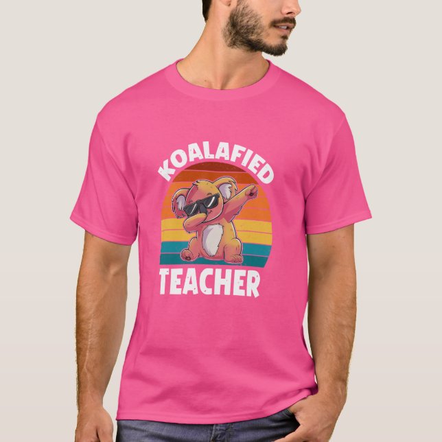T-shirt Koalafied Enseignant Enseignant Funny Koala Lover (Devant)