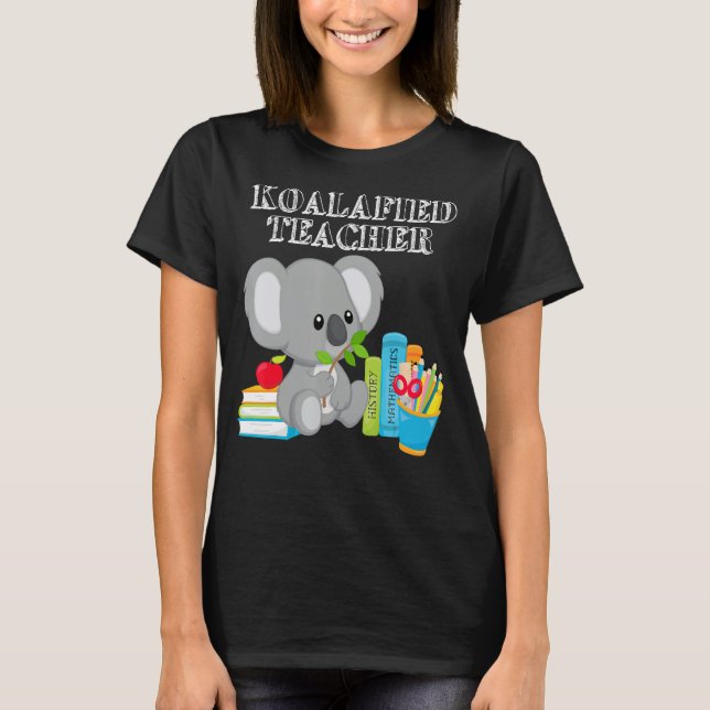T-shirt Koalafied Professeur Fière de l'école enseignant K (Devant)