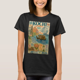 T-shirt Kochi Kerala Fort Kochi Filets de pêche chinois et