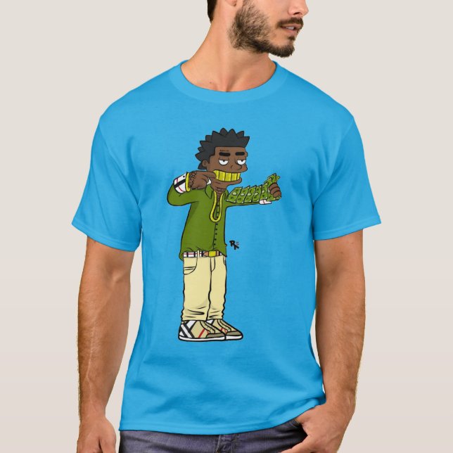 T-shirt Kodak Black Cartoon Tee (Devant)