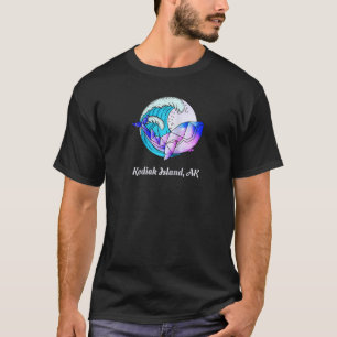 T-shirt Kodiak Island Ak Peinture japonaise Géométrique Or