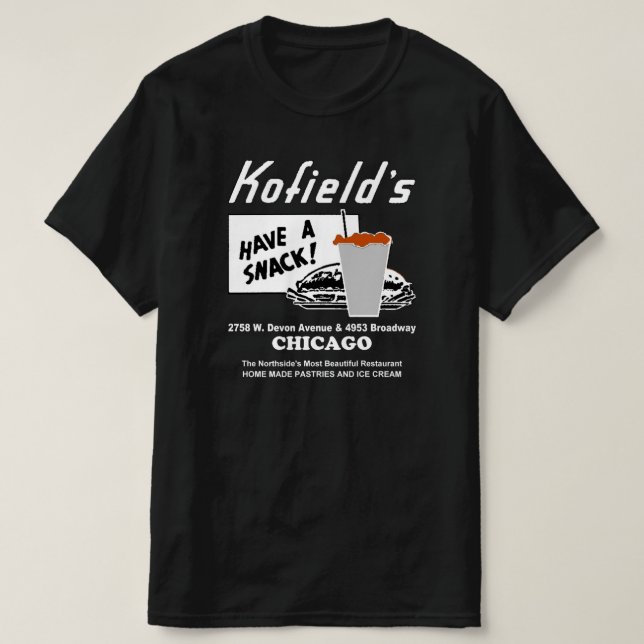 T-shirt Kofield's Restaurant, Chicago (Design devant)