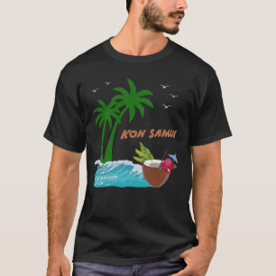 T-shirt Koh Samui Palm Trees Chaweng Thaïlande Lamai Beach