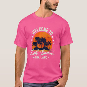 T-shirt Koh Samui Thaïlande Sunset Beach Palm Trees Paradi