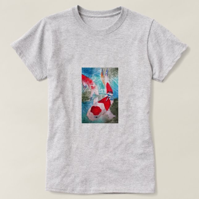 T-shirt Kohaku Koi 2 Poissons japonais (Design devant)