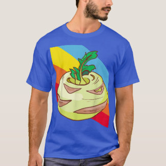 T-shirt Kohlrabi Vegetables Food Vegan Vegetarian