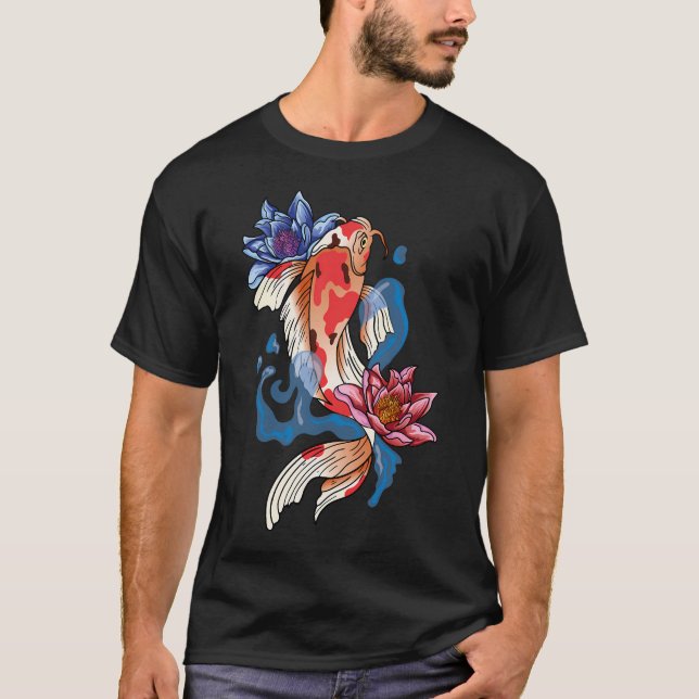 T-shirt koi asiatique (Devant)