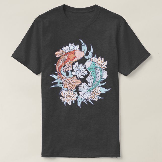 T-shirt Koi Carp Kohaku Japan  (Design devant)