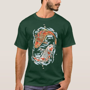 T-shirt Koi Carp Nishikigoi Poisson Bois de l'étang Y japo