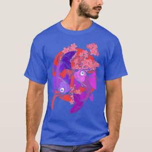T-shirt Koi Carp Taisho Sanke Koi Fish Pond Sakura Koi Voi
