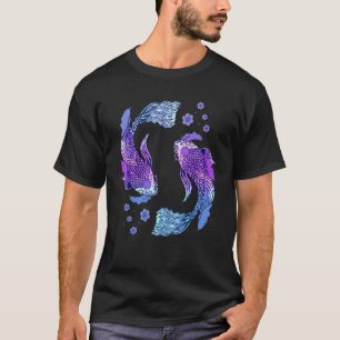 T-shirt Koi Carpe asiatique japonais Koi Carp Japon Pond Y