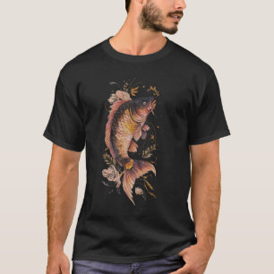 T-shirt Koi Cool japonais tatouage Jinli Japon Coi Carp