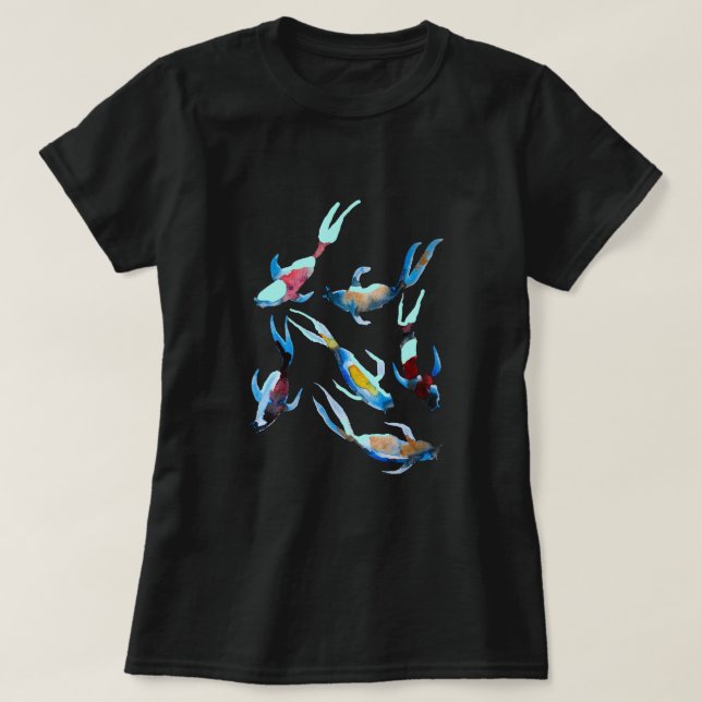 T-shirt Koi Fish aquarelle (Design devant)