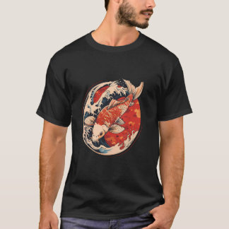 T-shirt Koi Fish Asian Carp Japanese Koi Carp Fish Nishiki