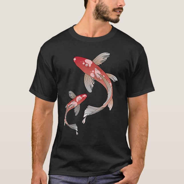 T-shirt Koi Fish Chinese Yin & Yang (Devant)