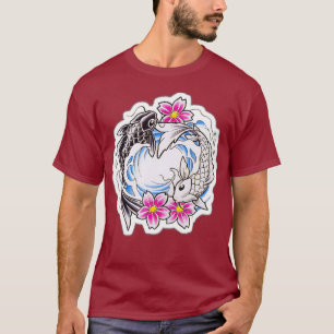 T-shirt Koi Fish in Love Yin et Yang