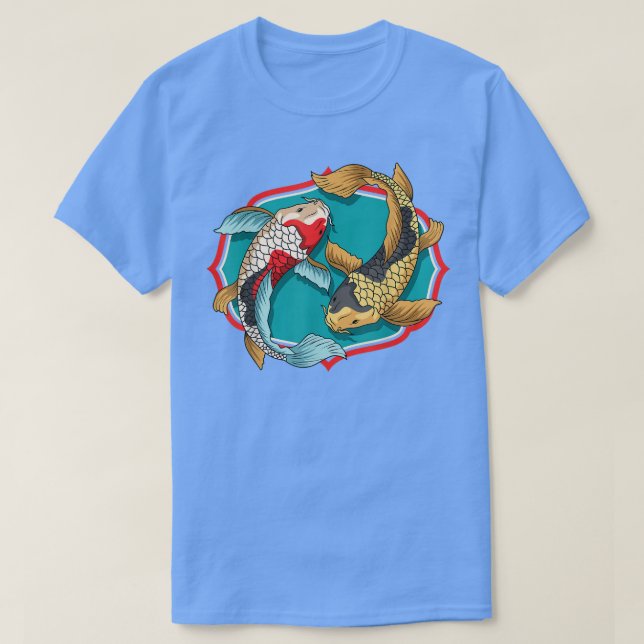 T-shirt Koi Fish Japonais Art Koi (Design devant)
