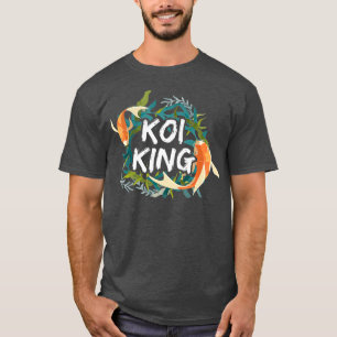 T-shirt Koi Fish King Jardin japonais Kois Pond Sanke