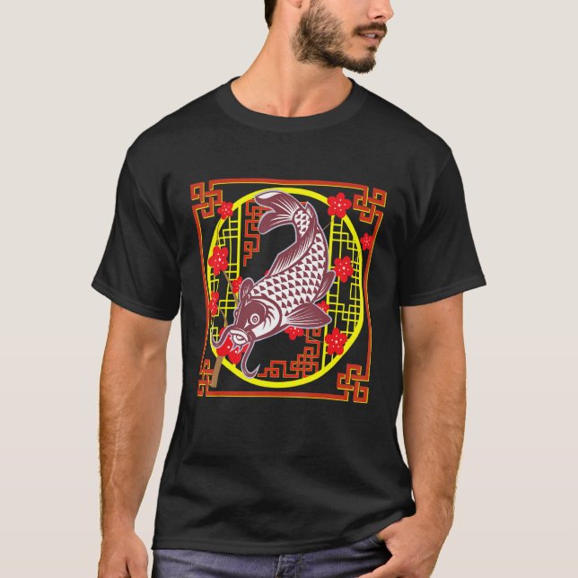 T-shirt Koi Fish Koi Breeder Zen Garden Motif Koi Carp Et (Devant)