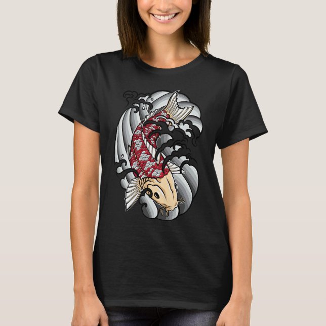 T-shirt Koi Fish Tattoo Art (Devant)