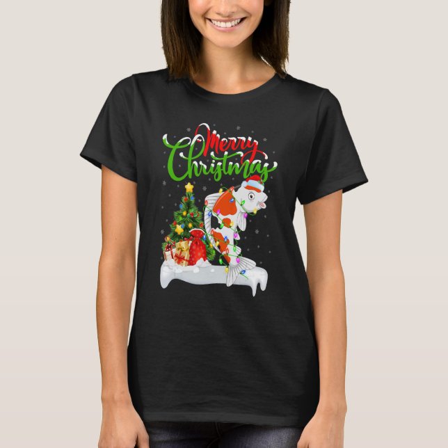 T-shirt Koi Fish  Xmas Decorations Santa Koi Christmas (Devant)