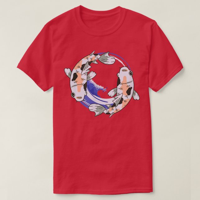T-shirt Koi Fish Yin and Yang  (Design devant)