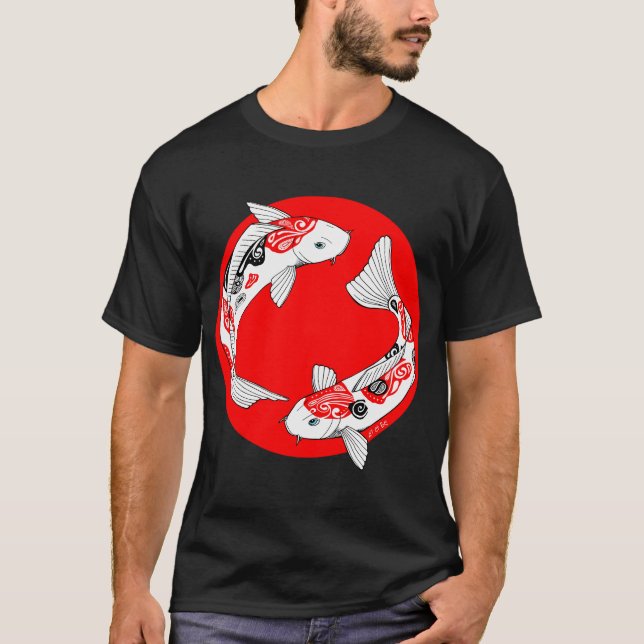 T-shirt koi japonais (Devant)