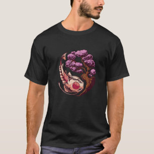 T-shirt Koi Japonais Koi Carp Sakura Arbre Cerisier Fleur
