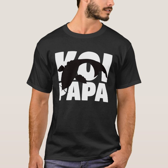T-shirt Koi Papa  for Koi  Animal Father Koi Dad (Devant)