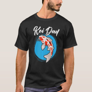 T-shirt Koi Papa Japonais Koi Carp Nishikigoi Poisson Père