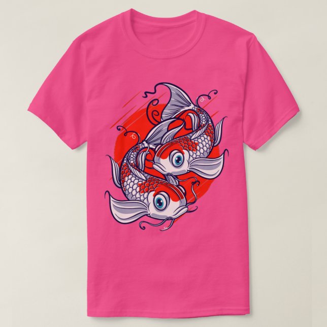 T-shirt Koi Poisson Lover Eau Étang Animaux Animaux Animau (Design devant)