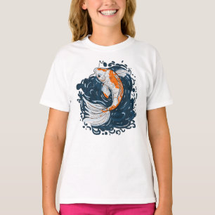 T-shirt Koi Poisson maître de courbure