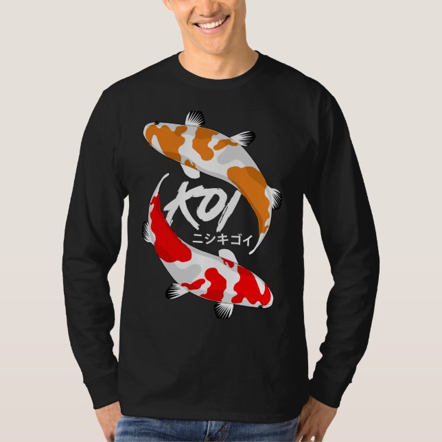 T-shirt Koi Poisson Rouge Et Orange (Devant)