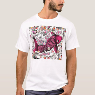 T-shirt koi rose
