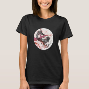 T-shirt Koi Sakura Arbre Prospérité fleurs de cerisiers ja