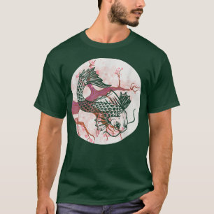T-shirt Koi Sakura Arbre Prospérité fleurs de cerisiers ja