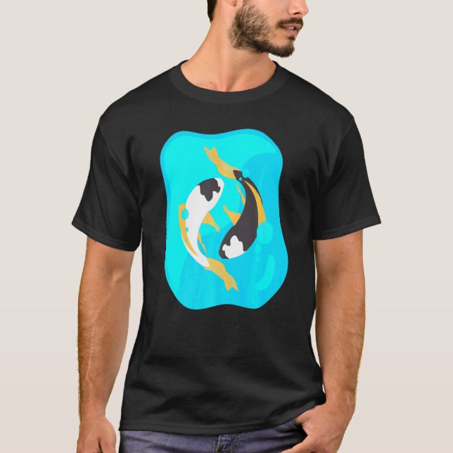 T-shirt Koi Yin et Yang Poisson (Devant)