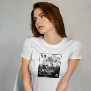 T-shirt Koi Yin Yang Main tirée