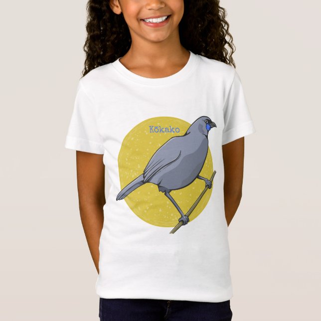 T-Shirt Kokako Nz Bird (Devant)
